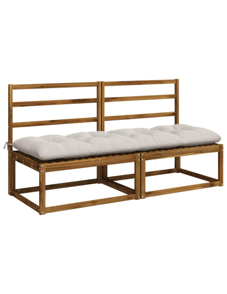 Cuscini per Panchina VIANEN 2 pz 100% Poliestere Bianco