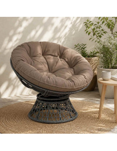 Cuscino per Sedia Appesa VIANEN 100% Poliestere Tortora