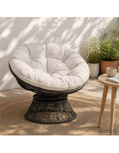 Cuscino per Sedia Appesa VIANEN 100% Poliestere Bianco