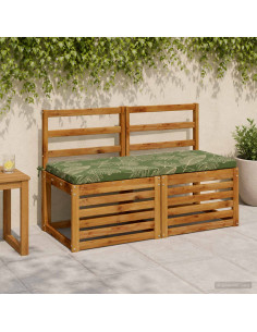 Cuscino per panchina SOEST 100% Poliestere Design a foglia