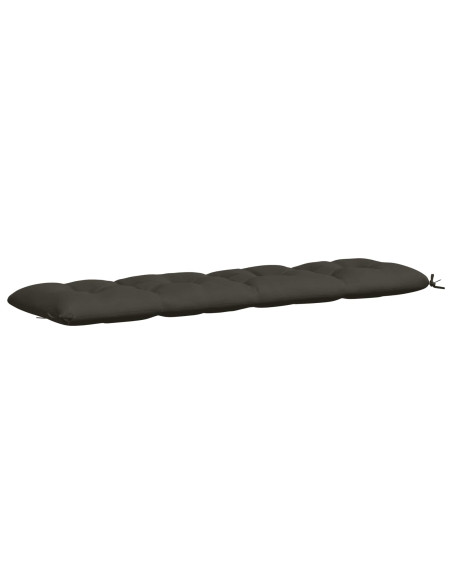 Cuscino per panchina VIANEN 100% Poliestere Antracite