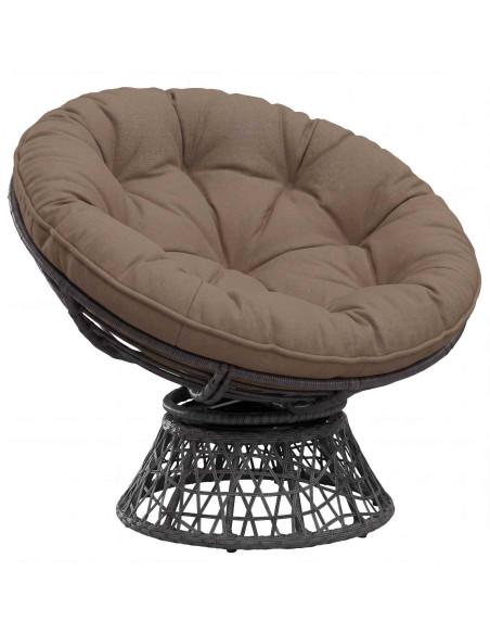 Cuscino per Sedia Appesa VIANEN 100% Poliestere Tortora