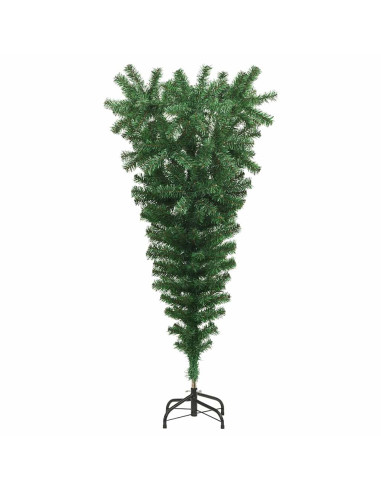 Albero di Natale artificiale pre-illuminato rovesciato con set di palline