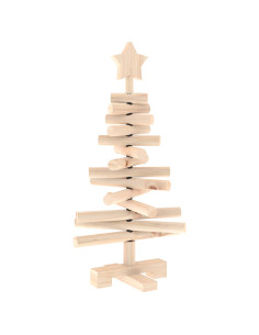 Albero di Natale in legno KOTKA 60 cm Legno Massello di Pino 2
