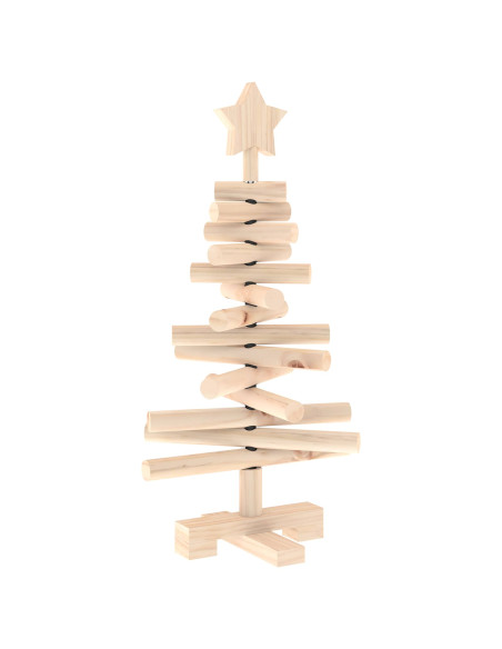 Albero di Natale in legno KOTKA 60 cm Legno Massello di Pino