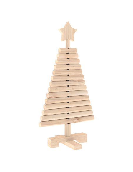 Albero di Natale in legno KOTKA 60 cm Legno Massello di Pino