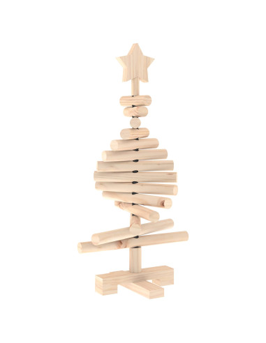 Albero di Natale in legno KOTKA 60 cm Legno Massello di Pino