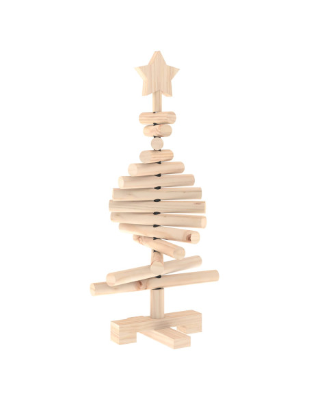 Albero di Natale in legno KOTKA 60 cm Legno Massello di Pino