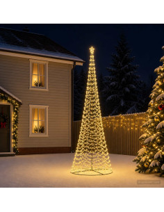 Albero di Natale LED a spirale con base EKENAS 500 cm 868 LED