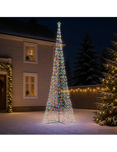 Albero di Natale LED a spirale con base EKENAS 500 cm 868 LED