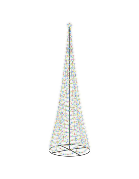 Albero di Natale LED a spirale con base EKENAS 500 cm 868 LED