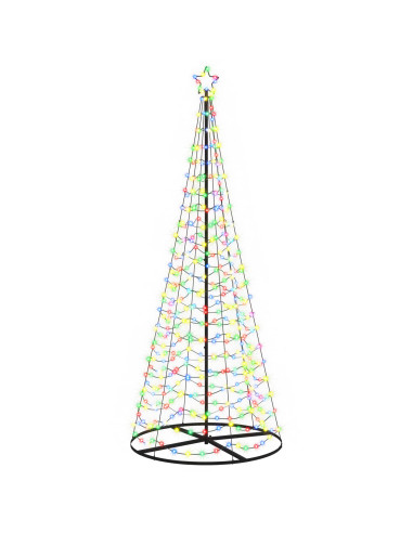 Albero di Natale LED a spirale con base EKENAS 250 cm 370 LED