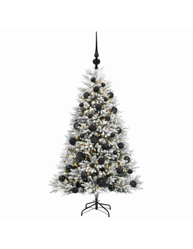 Albero di Natale Artificiale con Palline 120 cm 150 LED