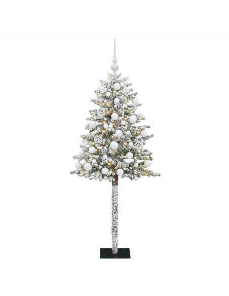 Albero di Natale Artificiale con Palline 150 cm 150 LED