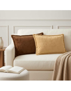 Federa 6 pz HOUTEN Tortora 30 x 50 cm Flanella