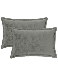 Federa 2 pz HOUTEN Grigio Scuro 30 x 50 cm Flanella 2