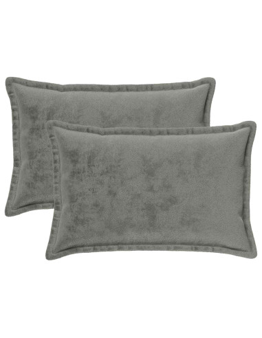 Federa 2 pz HOUTEN Grigio Scuro 30 x 50 cm Flanella