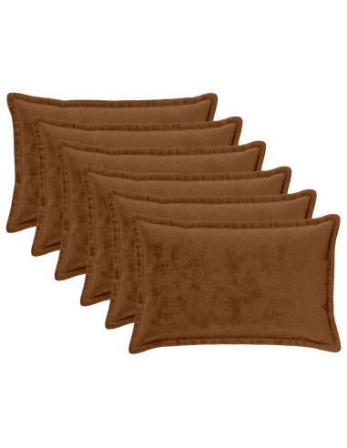 Federa 6 pz HOUTEN Marrone Chiaro 30 x 50 cm Flanella