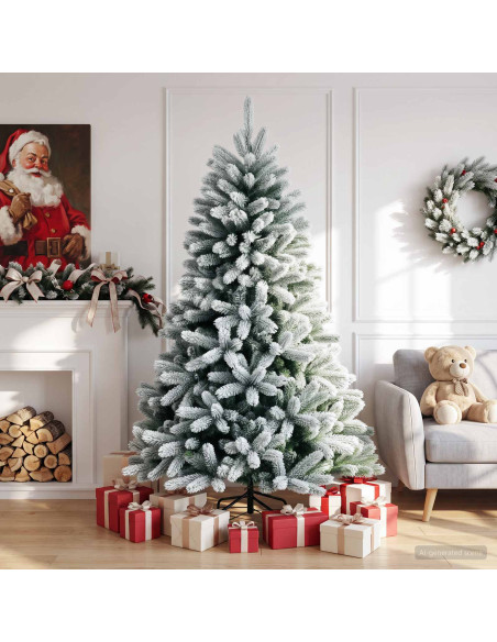 Albero di Natale Artificiale con Rami Pieghevoli 180 cm
