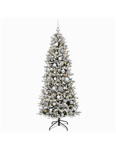 Albero di Natale artificiale con palline 240 cm 300 LED 2