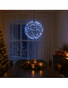 Luce a punta di Natale 200 LED Bianco freddo Ø 20 x 22 cm