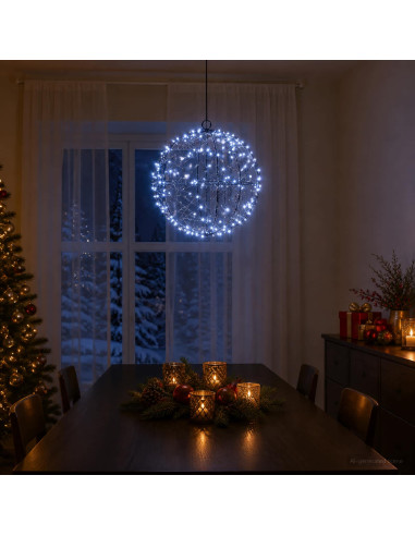 Luce a punta di Natale 200 LED Bianco freddo Ø 20 x 22 cm