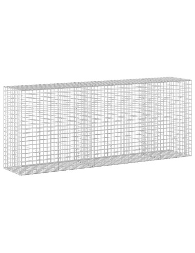 Gabione con filo da 5 mm e rete da 5x5 cm 250x50x100 cm