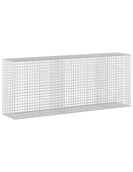 Gabione con filo da 5 mm e rete da 5x5 cm 250x50x100 cm