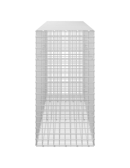 Gabione con filo da 5 mm e rete da 5x5 cm 250x50x100 cm
