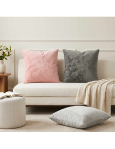Federa 2 pz HEERLEN Rosa 60 x 60 cm Flanella