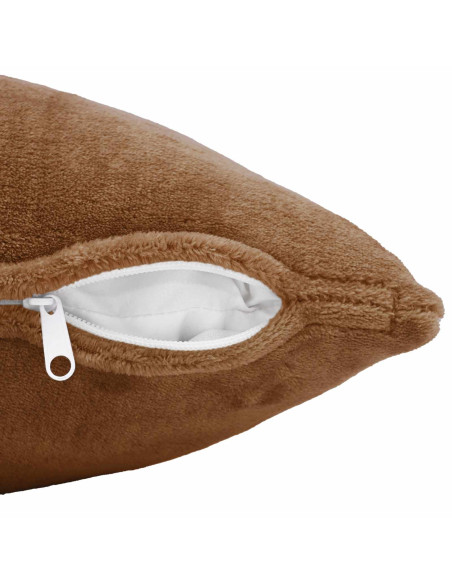 Federa 2 pz HEERLEN Marrone Chiaro 50 x 80 cm Flanella