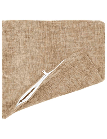 Federa 6 pz HEERLEN Tortora 60 x 60 cm Tessuto Chenille