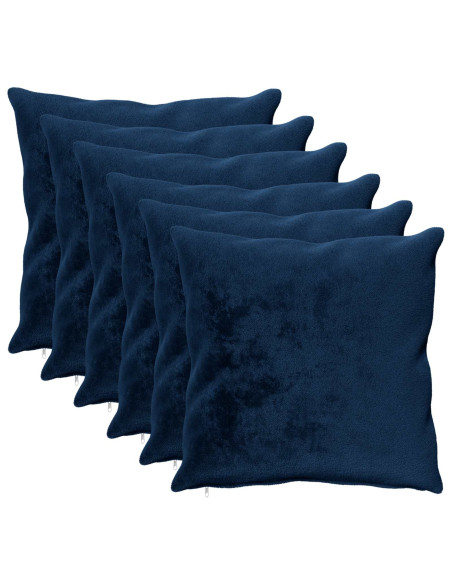 Federa 6 pz HEERLEN Blu navy 60 x 60 cm Flanella