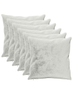 Federa 6 pz HEERLEN Grigio Chiaro 60 x 60 cm Flanella 2
