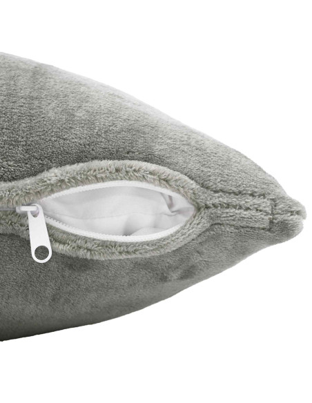 Federa 2 pz HEERLEN Grigio Scuro 60 x 60 cm Flanella