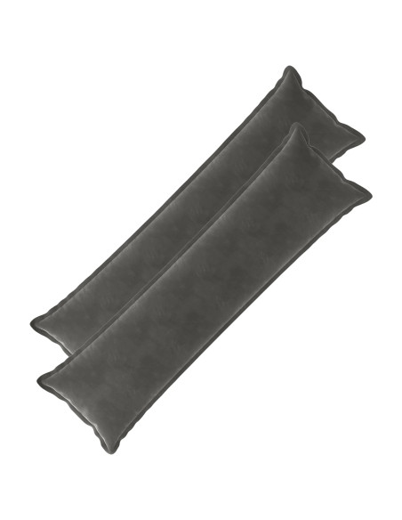Federa 2 pz HOUTEN Grigio Scuro 40 x 145 cm Velluto