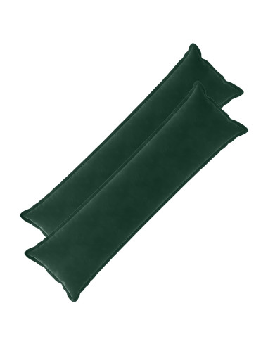 Federa 2 pz HOUTEN Verde Scuro 40 x 145 cm Velluto