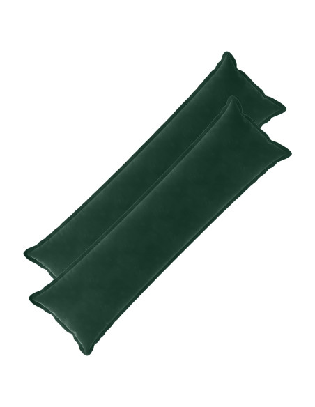 Federa 2 pz HOUTEN Verde Scuro 40 x 145 cm Velluto