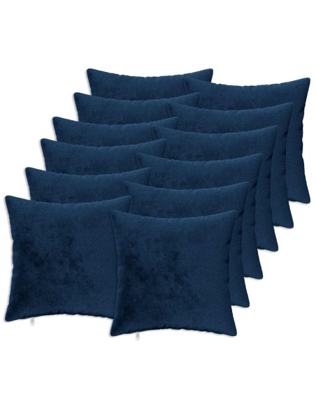 Federa 12 pz HEERLEN Blu navy 50 x 50 cm Flanella