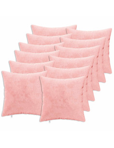 Federa 12 pz HEERLEN Rosa 50 x 50 cm Flanella 2