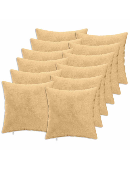 Federa 12 pz HEERLEN Tortora 50 x 50 cm Flanella