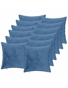 Federa 12 pz HEERLEN Azzurro 50 x 50 cm Flanella 2