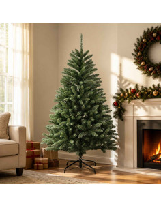 Albero di Natale Artificiale con Rami Pieghevoli 180 cm PVC