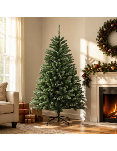 Albero di Natale Artificiale con Rami Pieghevoli 180 cm PVC