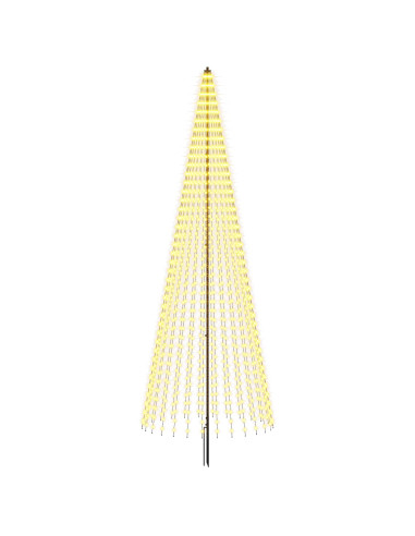 Albero di Natale LED 385 cm 1148 LED Bianco caldo Ferro Nero