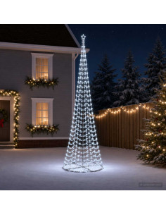 Albero di Natale LED a spirale con base EKENAS 500 cm 868 LED