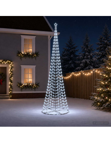 Albero di Natale LED a spirale con base EKENAS 500 cm 868 LED