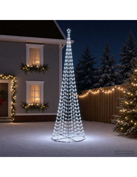 Albero di Natale LED a spirale con base EKENAS 500 cm 868 LED
