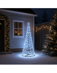 Albero di Natale LED a spirale con base EKENAS 180 cm 220 LED
