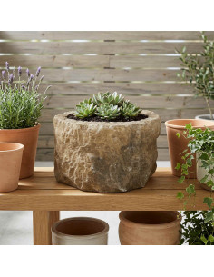Vaso da giardino Pietra invecchiata Ø 35 x 20 cm
